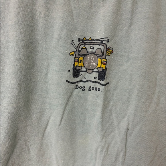 Life is good dog gone jeep dog Graphic T-Shirt - Picture 2 of 4